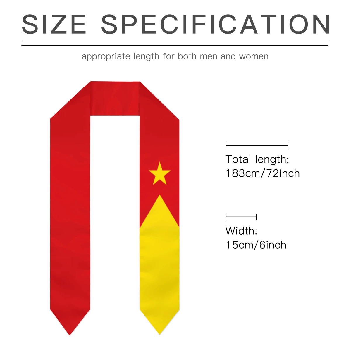 Tigray Flag Graduation Sash Honor Stole For Graduating Students Tigray Flag Graduation Sash Honor Stole For Graduating Students