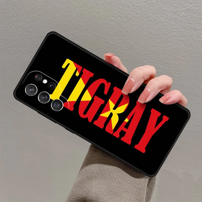 Tigray Flag Phone Cover For Samsung Galaxy S24 Ultra S21 S22 S8 S9 S10E