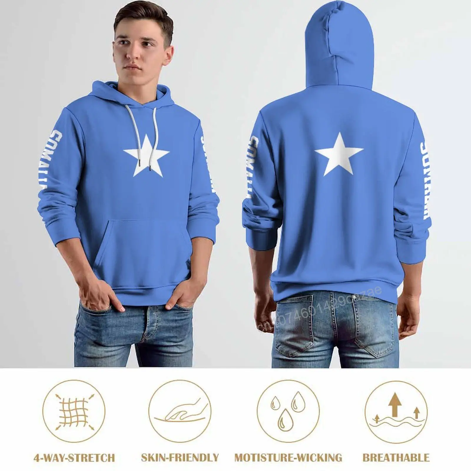 Somalia Casual Pullover Hoodie Unisex Somalia Casual Pullover Hoodie Unisex