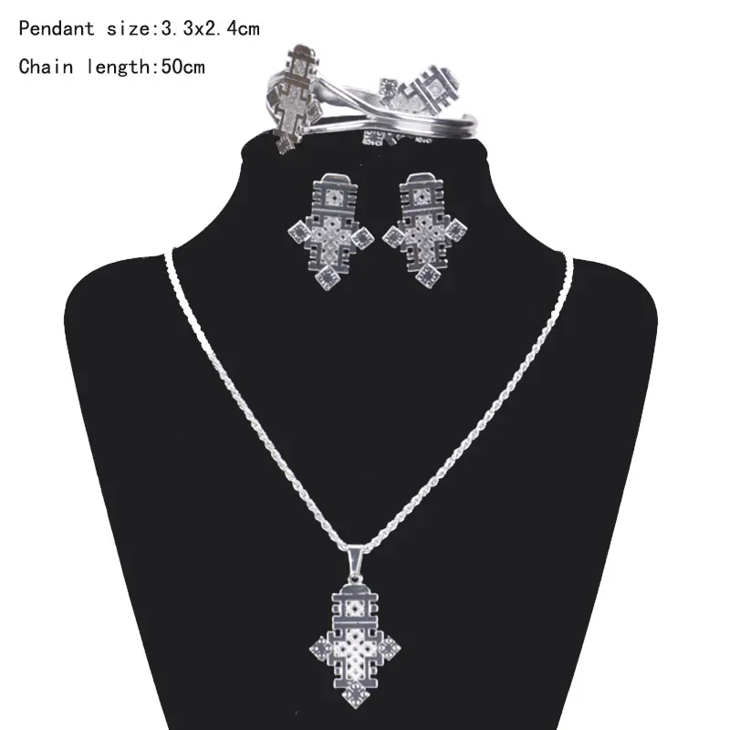 Habesha Jewelry Sets Coptic Crosses