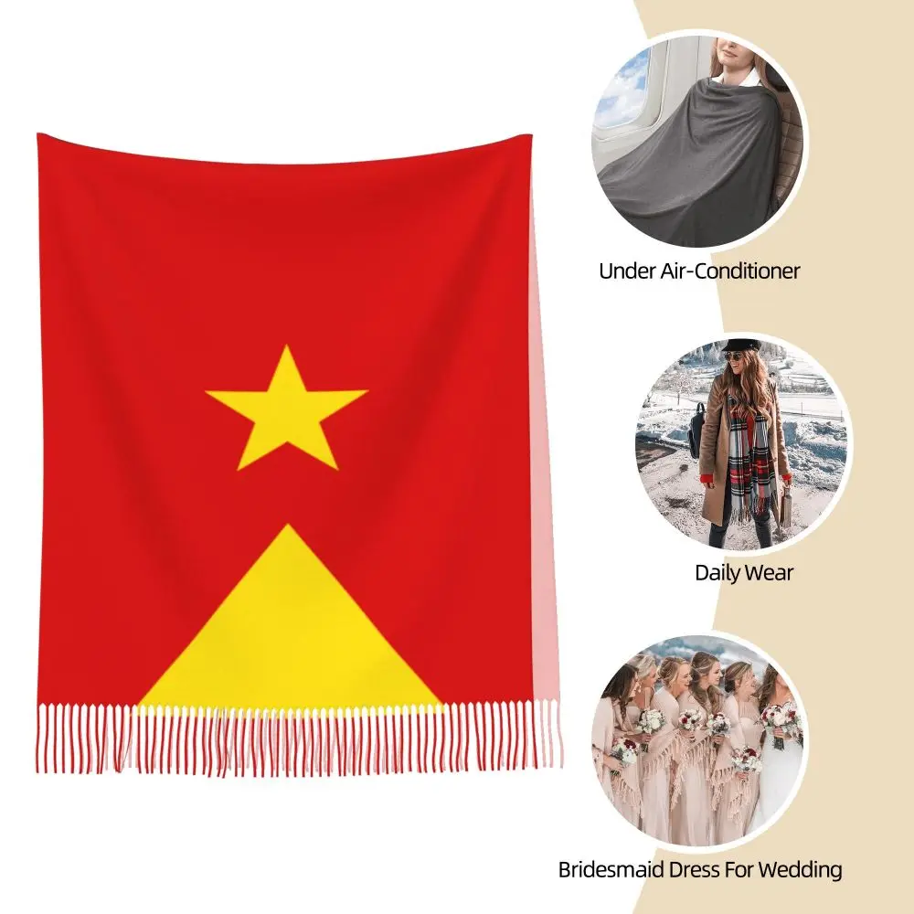 Tigray Flag Scarf for Womens for Daily Wear