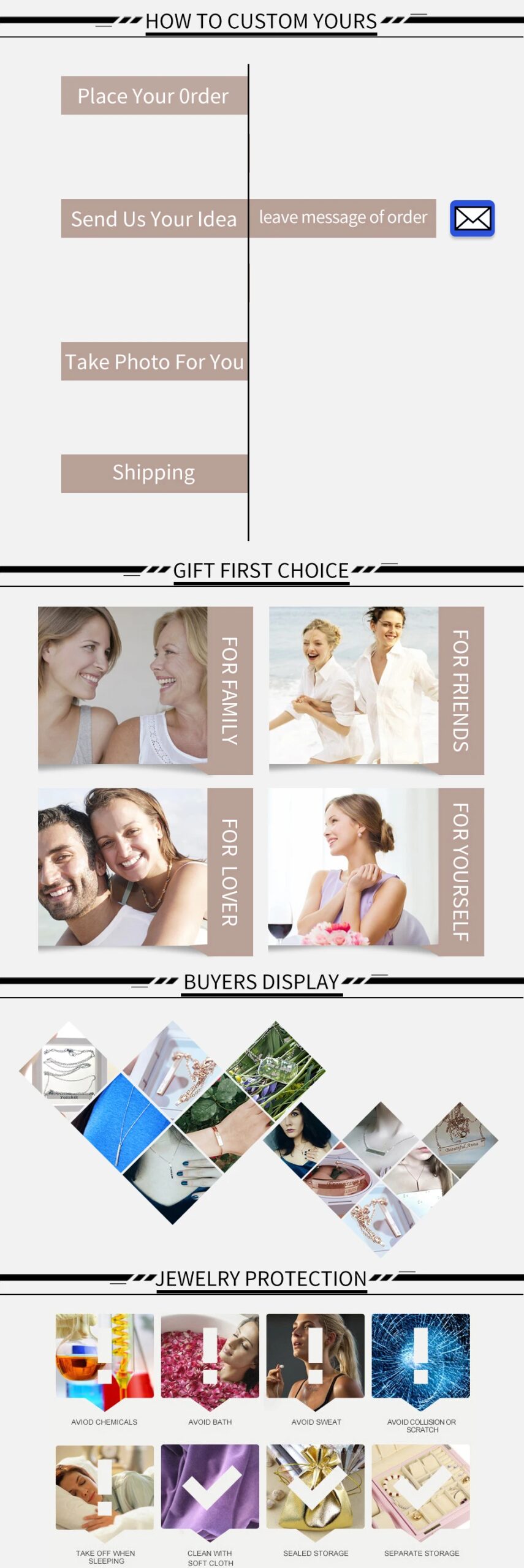 Habesha Custom Double Name Heart Necklace Stainless Steel