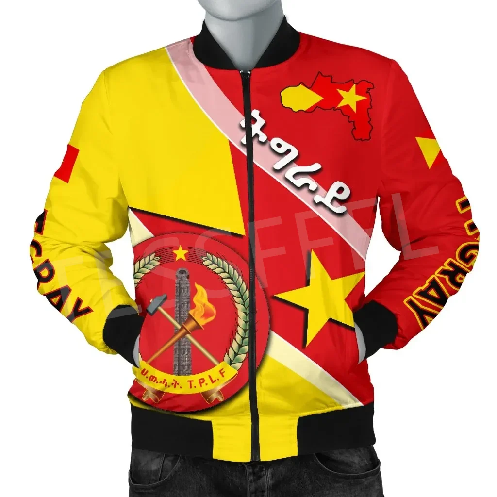 Tigray Men/Women Winter Coat Funny Casual Windbreaker Bomber Jacket Tigray Men/Women Winter Coat Funny Casual Windbreaker Bomber Jacket