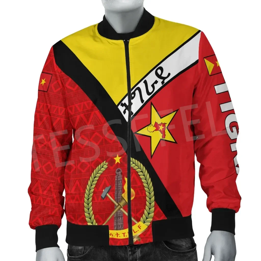 Tigray Men/Women Winter Coat Funny Casual Windbreaker Bomber Jacket