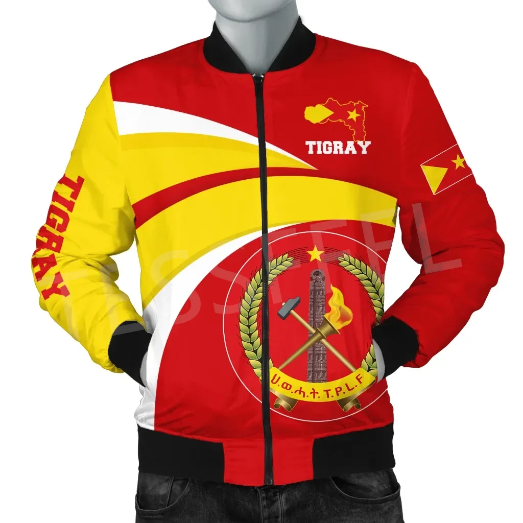 Tigray Men/Women Winter Coat Funny Casual Windbreaker Bomber Jacket Tigray Men/Women Winter Coat Funny Casual Windbreaker Bomber Jacket