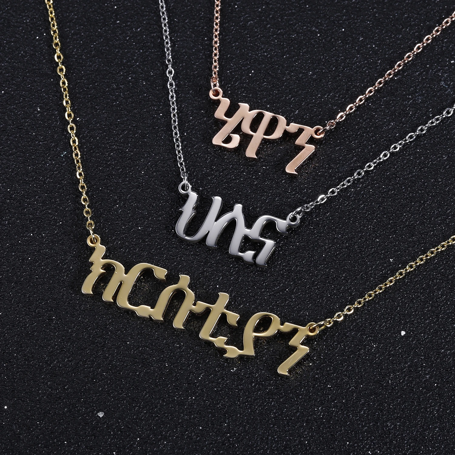 Personalized Geez Name Necklace Jewelry For Women Personalized Geez Name Necklace Jewelry For Women