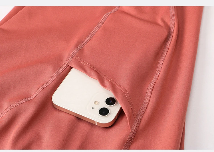 TIGRAY Quick Dry Running Tights With Pocket for Women