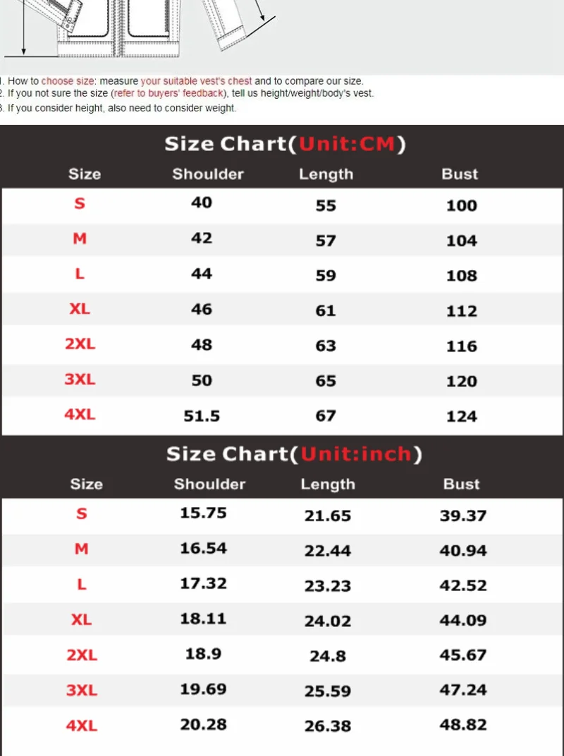 TIGRAY Men's Zipper Warm Vest TIGRAY Men's Zipper Warm Vest