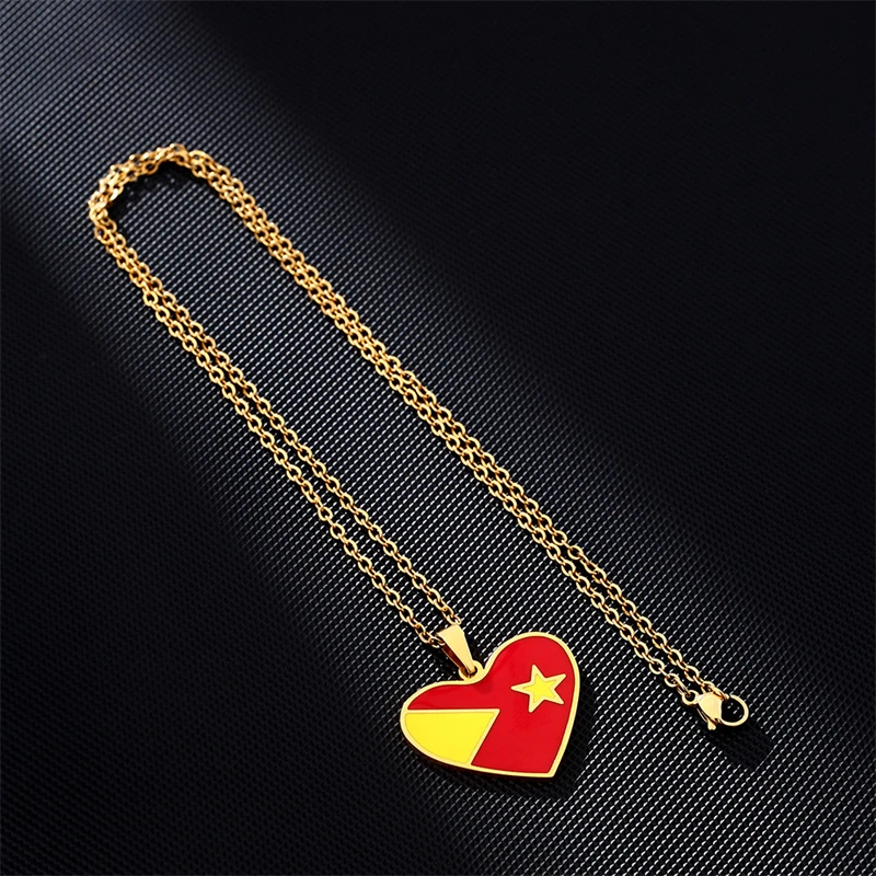 TIGRAY Flag Heart Necklace